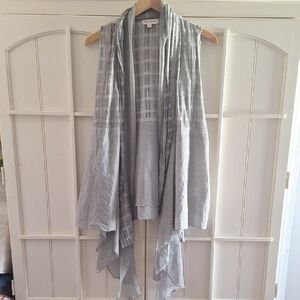 Song N Spirit Grey BOHO Women's Tunic Vest Top